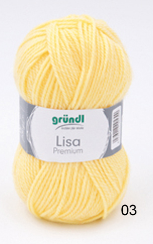 Gründl Wolle: Lisa Premium, uni, 50g