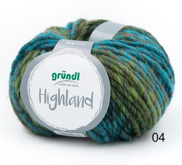 Gründl Wolle: Highland, 50g ~ 75m