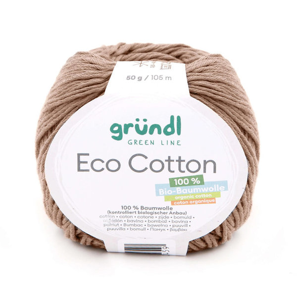 Gründl: Eco Cotton 50g ~ 105m, 100% Bio-Baumwolle