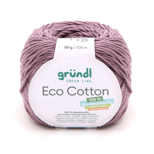 Gründl: Eco Cotton 50g ~ 105m, 100% Bio-Baumwolle